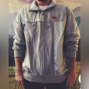 Nike Air Max 97 Metallic Silver Windbreaker Hooded Jacket Rare Y2K